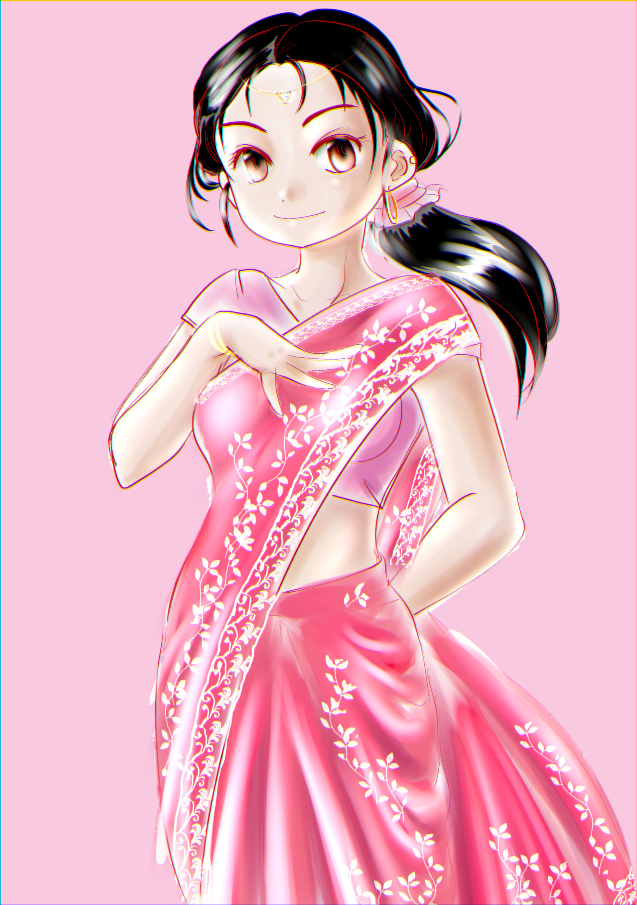 サリーさん（民族衣装-1