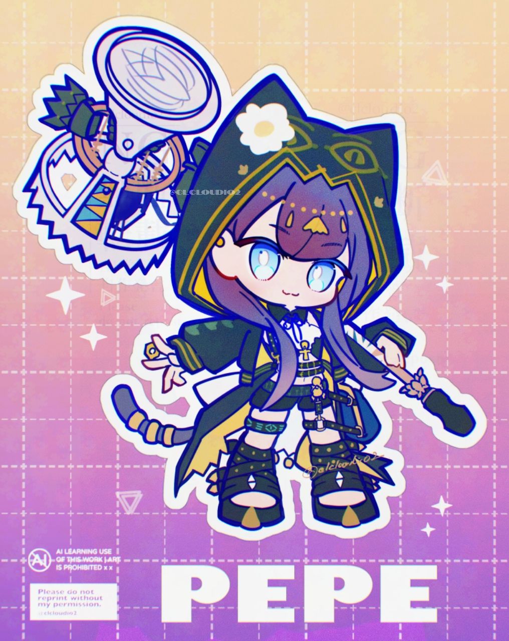 C105 Nambarimasu ぺぺちゃんのプレイマット アークナイツ