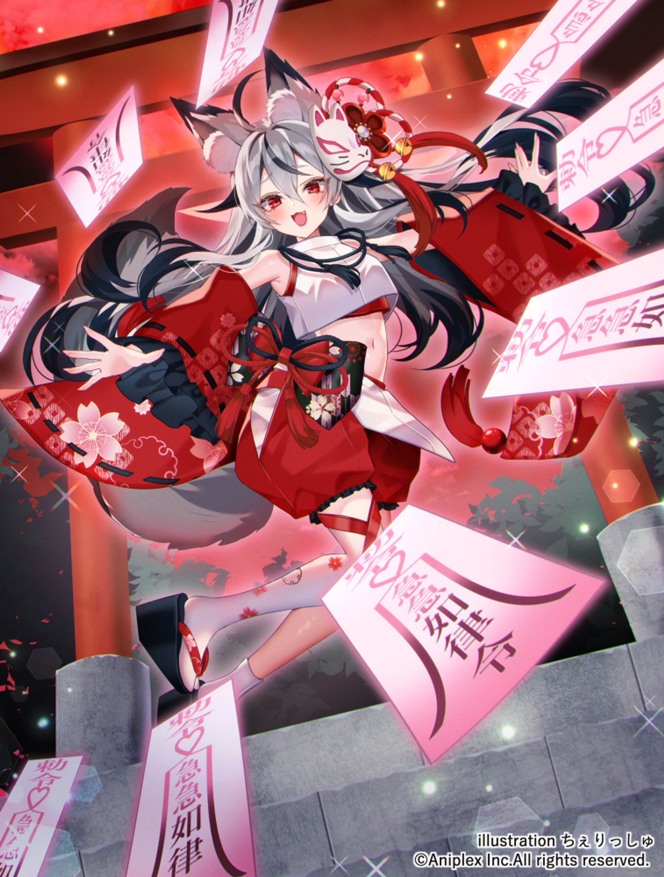 【お仕事】『ビルディバイドTCG』「白狼衆の式神　飯綱」-1