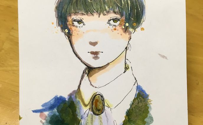 #アナログイラスト #イラスト #イラストレーション #illustration 
#コピック #らくがき #女の子