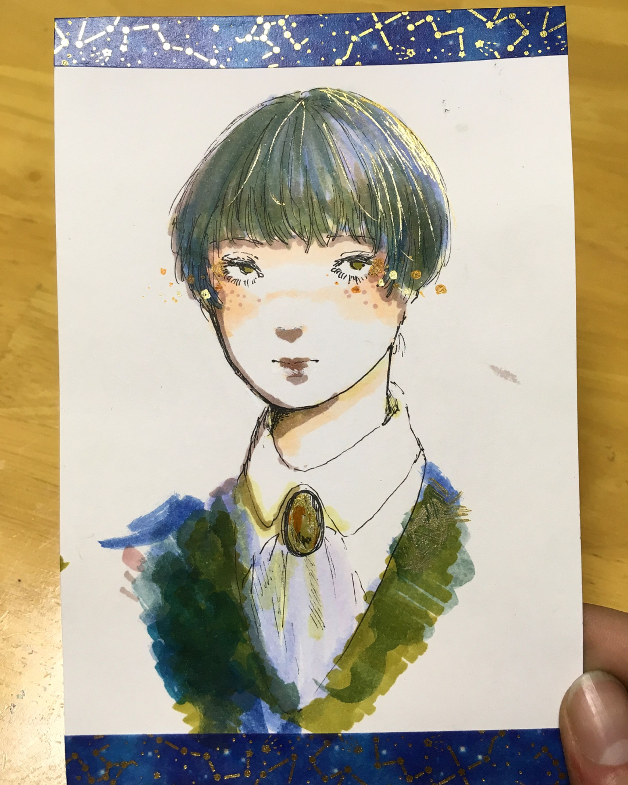 #アナログイラスト #イラスト #イラストレーション #illustration 
#コピック #らくがき #女の子-1