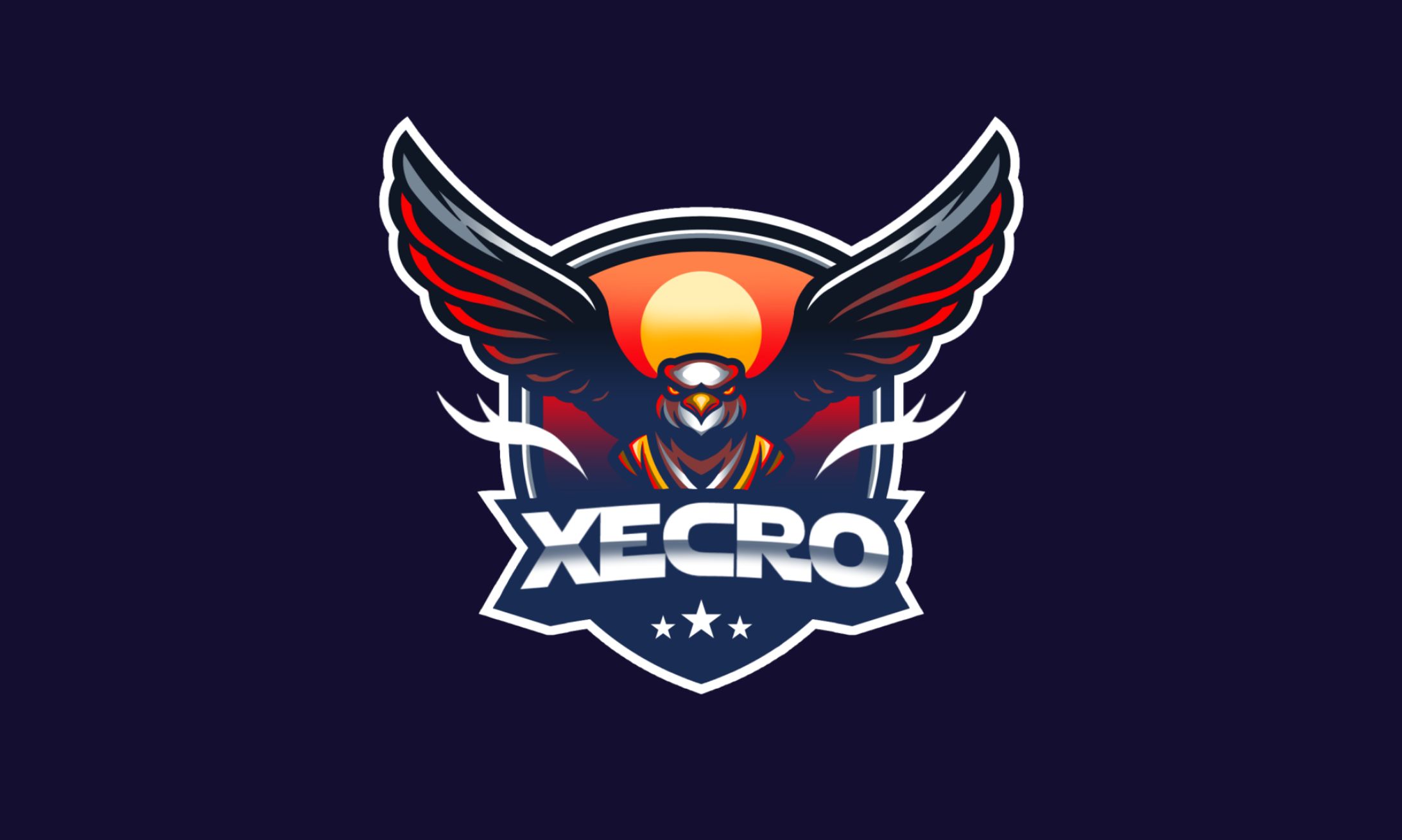 Mascot logo design [ XECRO ]-1