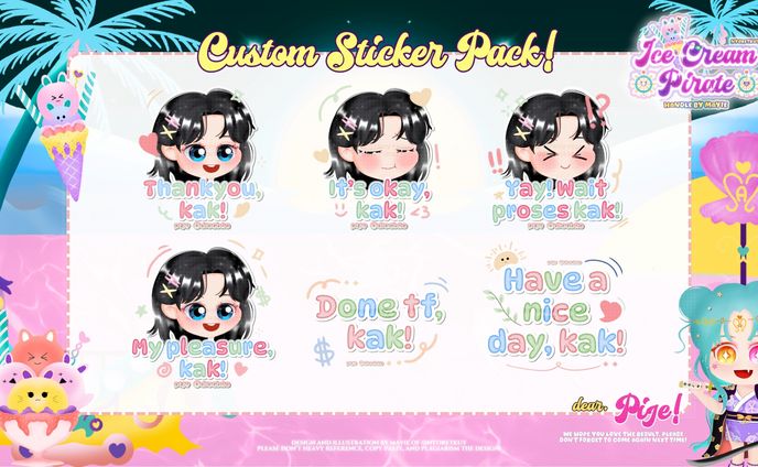 Sticker WhatsApp Handdrawn