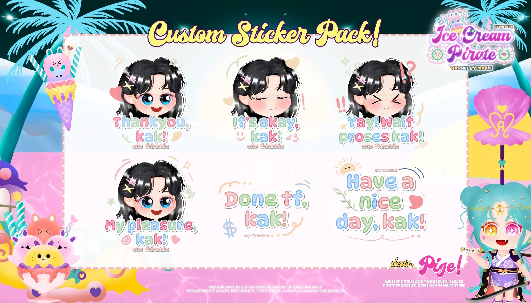 Sticker WhatsApp Handdrawn-1