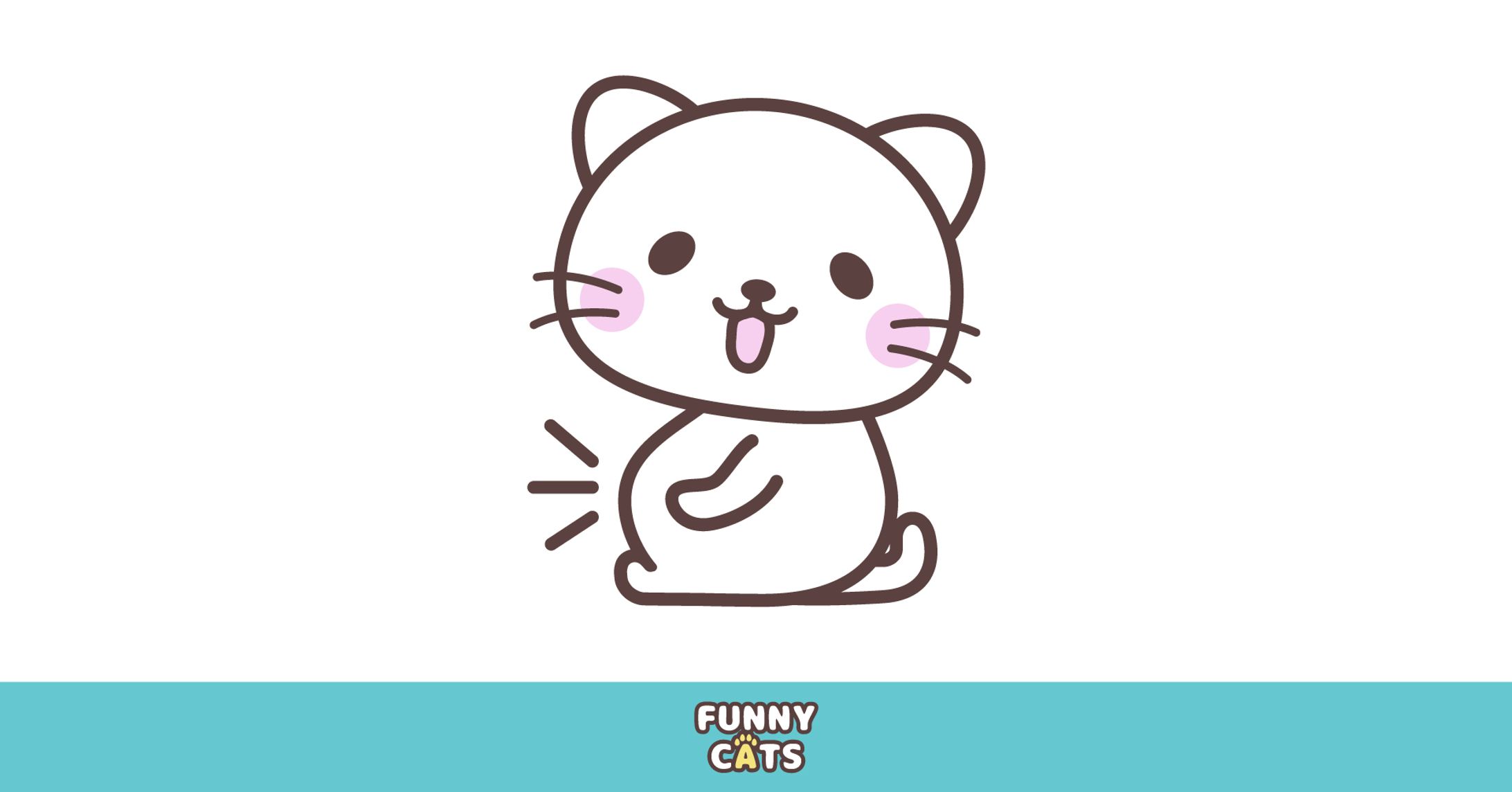 お腹いっぱいで満足顔の猫-1