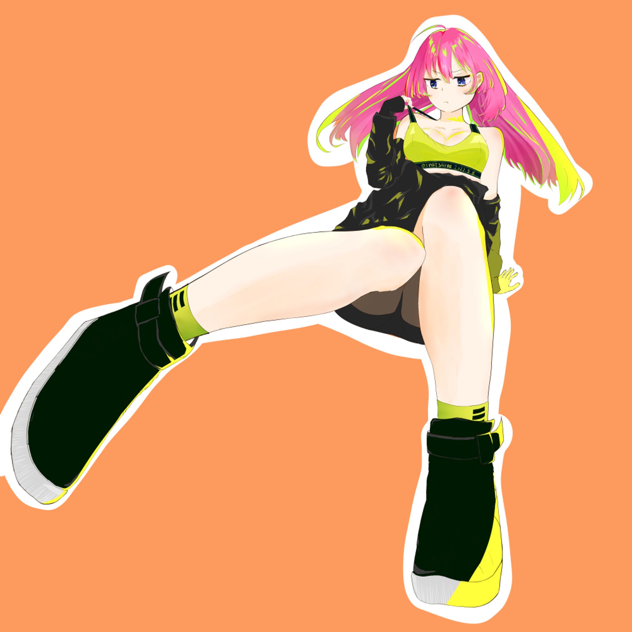 ピンク髪の子-1