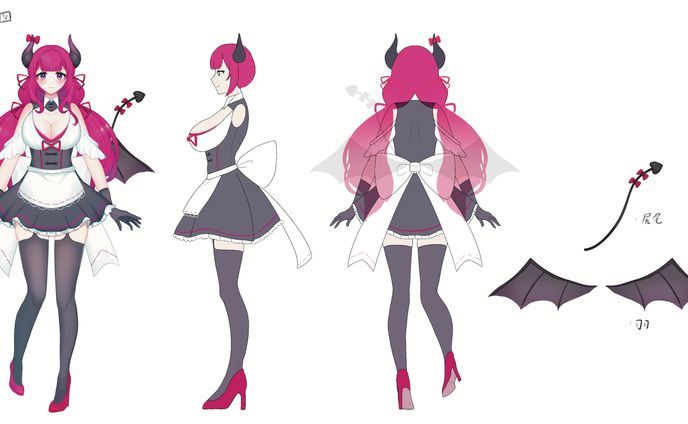 Vtuberデザイン（天魔カロンさん）
