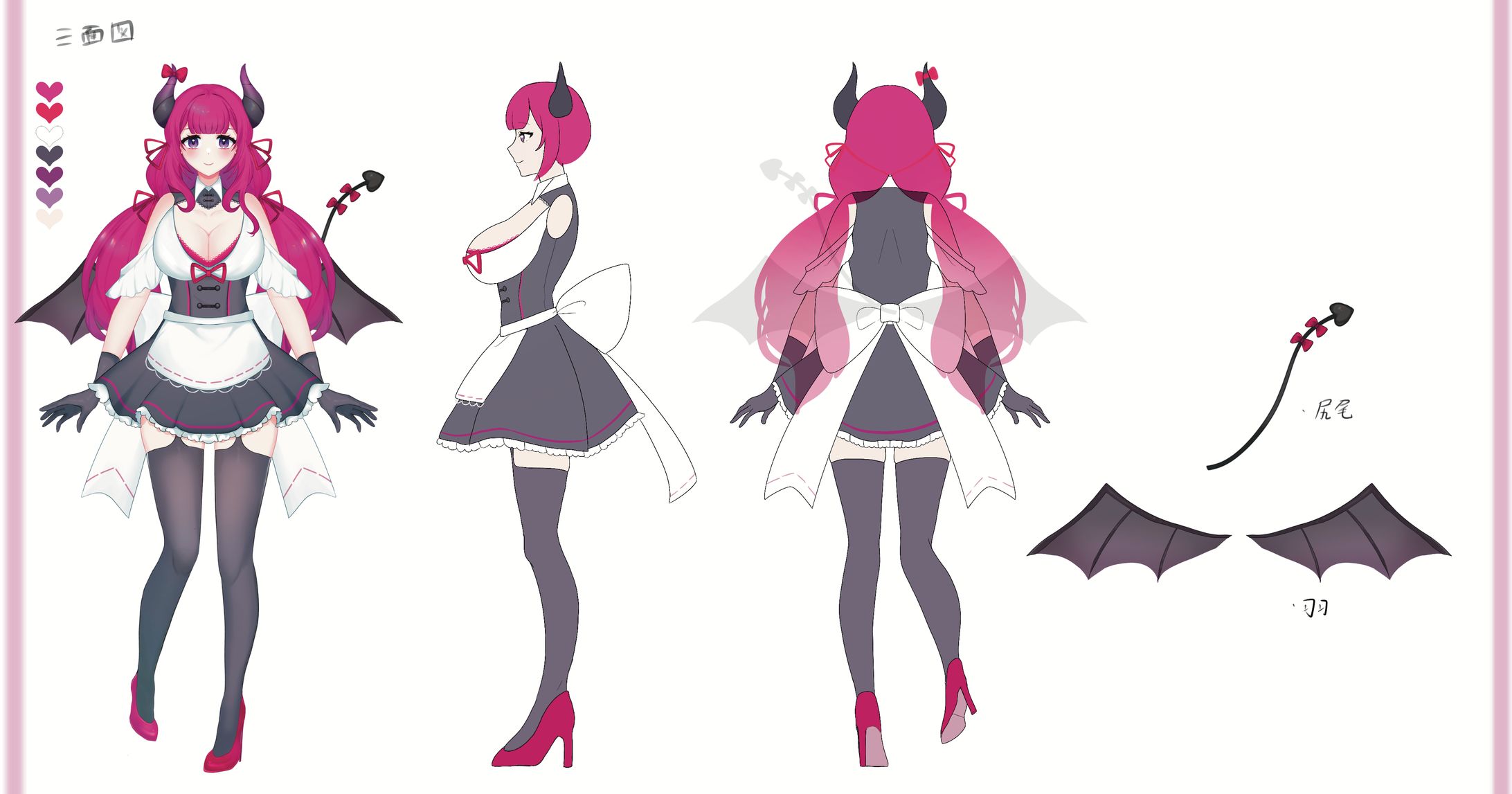 Vtuberデザイン（天魔カロンさん）-1