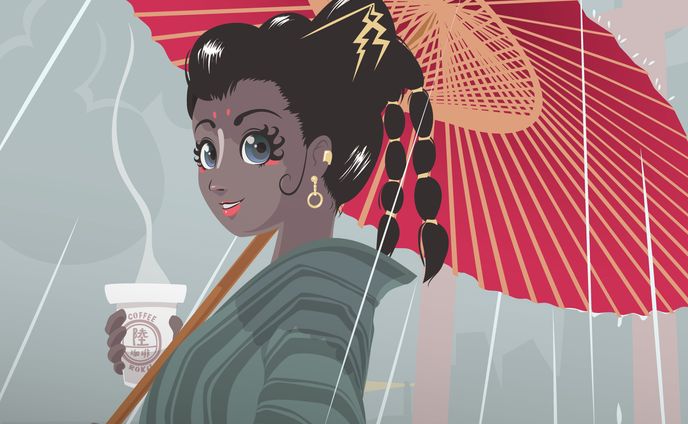 梅雨の女神様とコーヒー