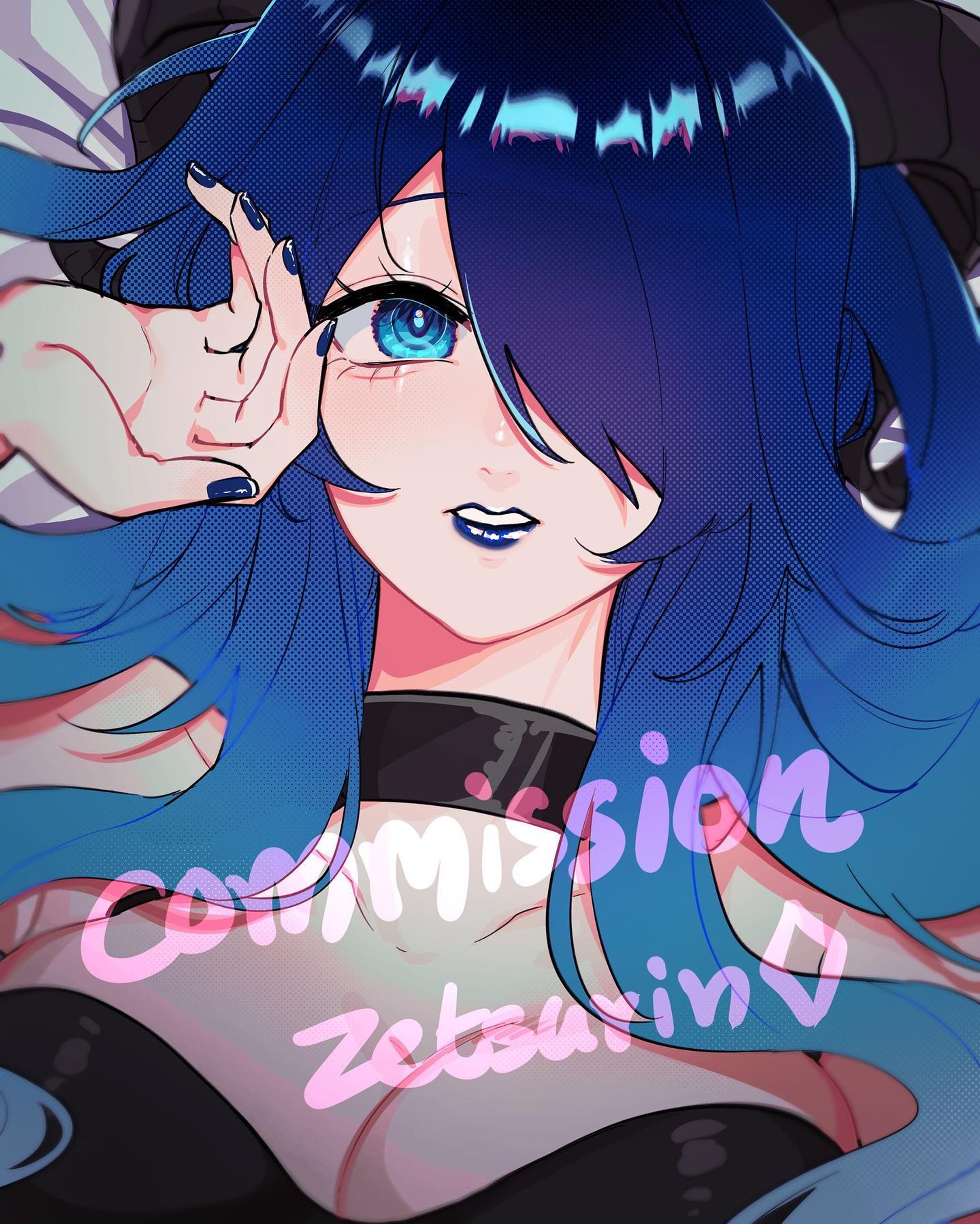 [Commission] Sketch bust-up-1