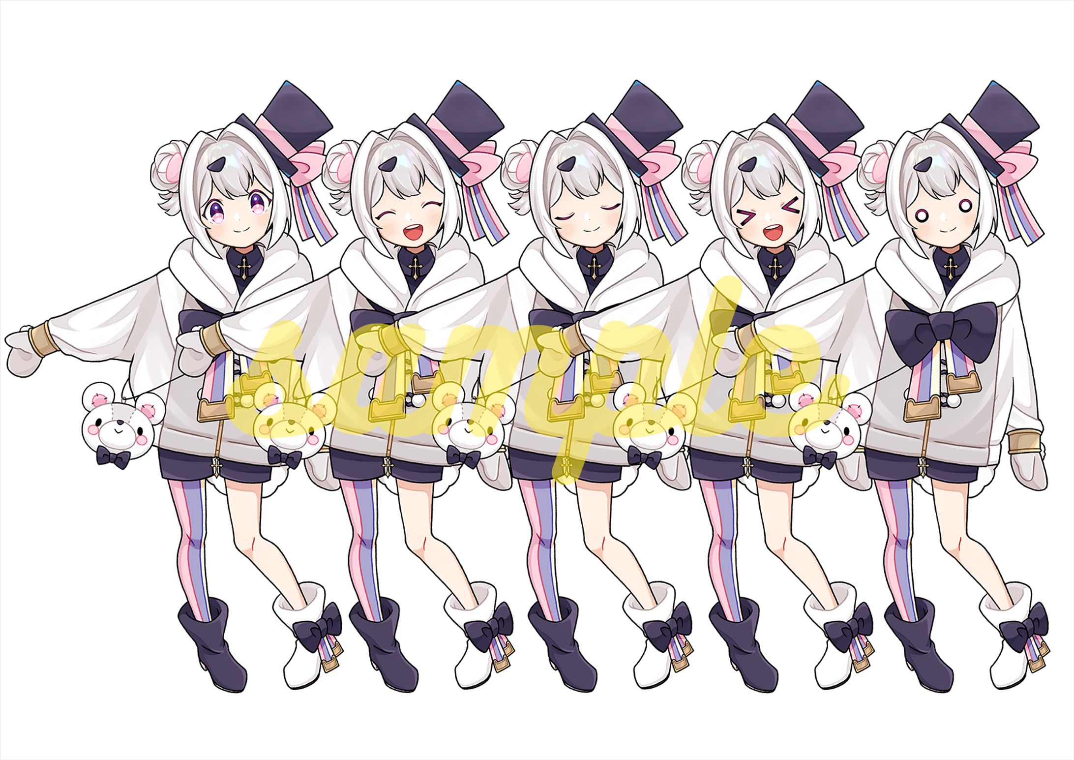 Vtuber「ぬぬーす」表情差分-1