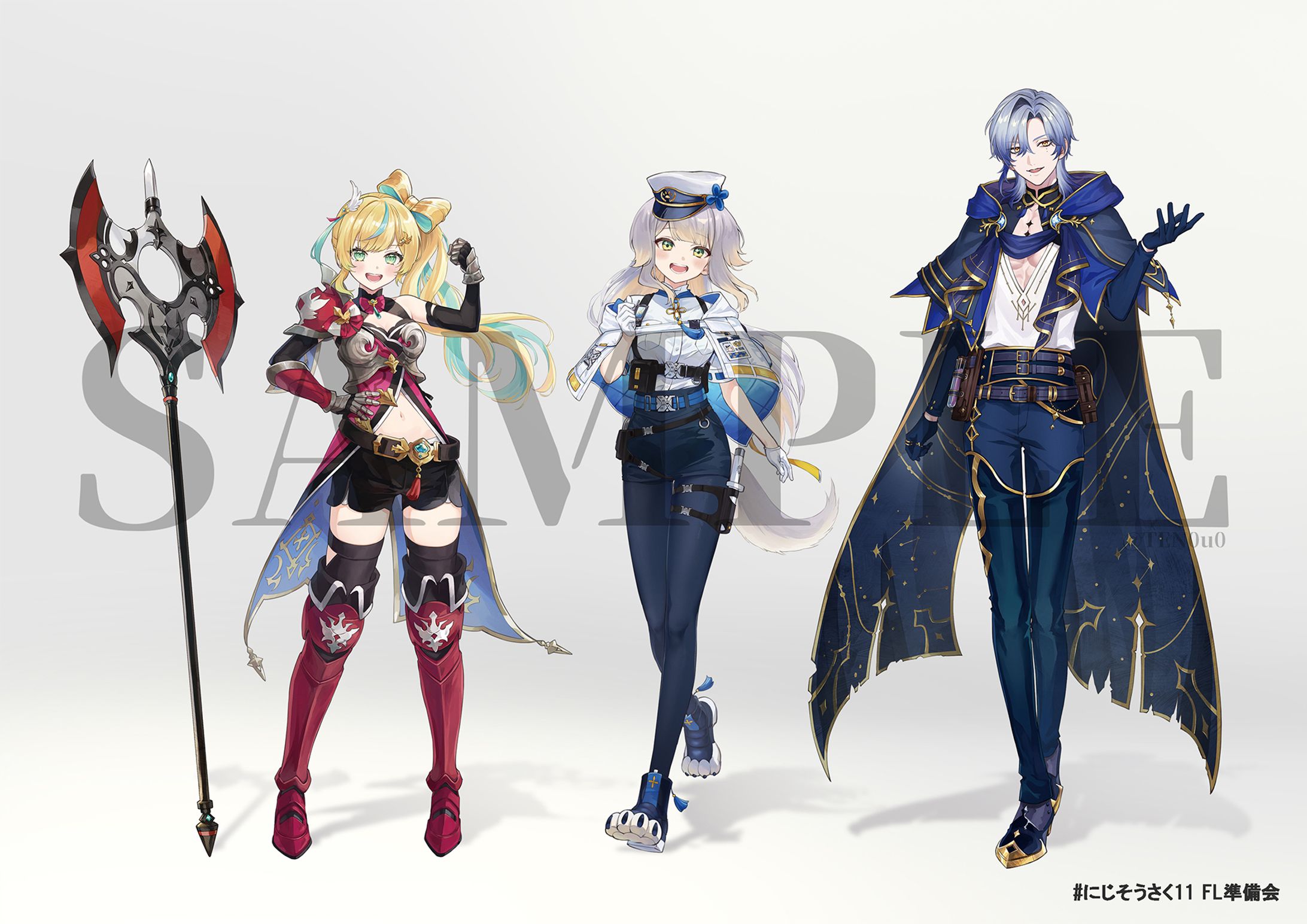 【work】#にじそうさく11コスプレ案内用イラスト／FL準備会様-1
