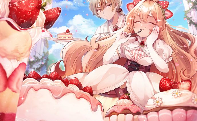一次創作イラスト スイーツ擬人化