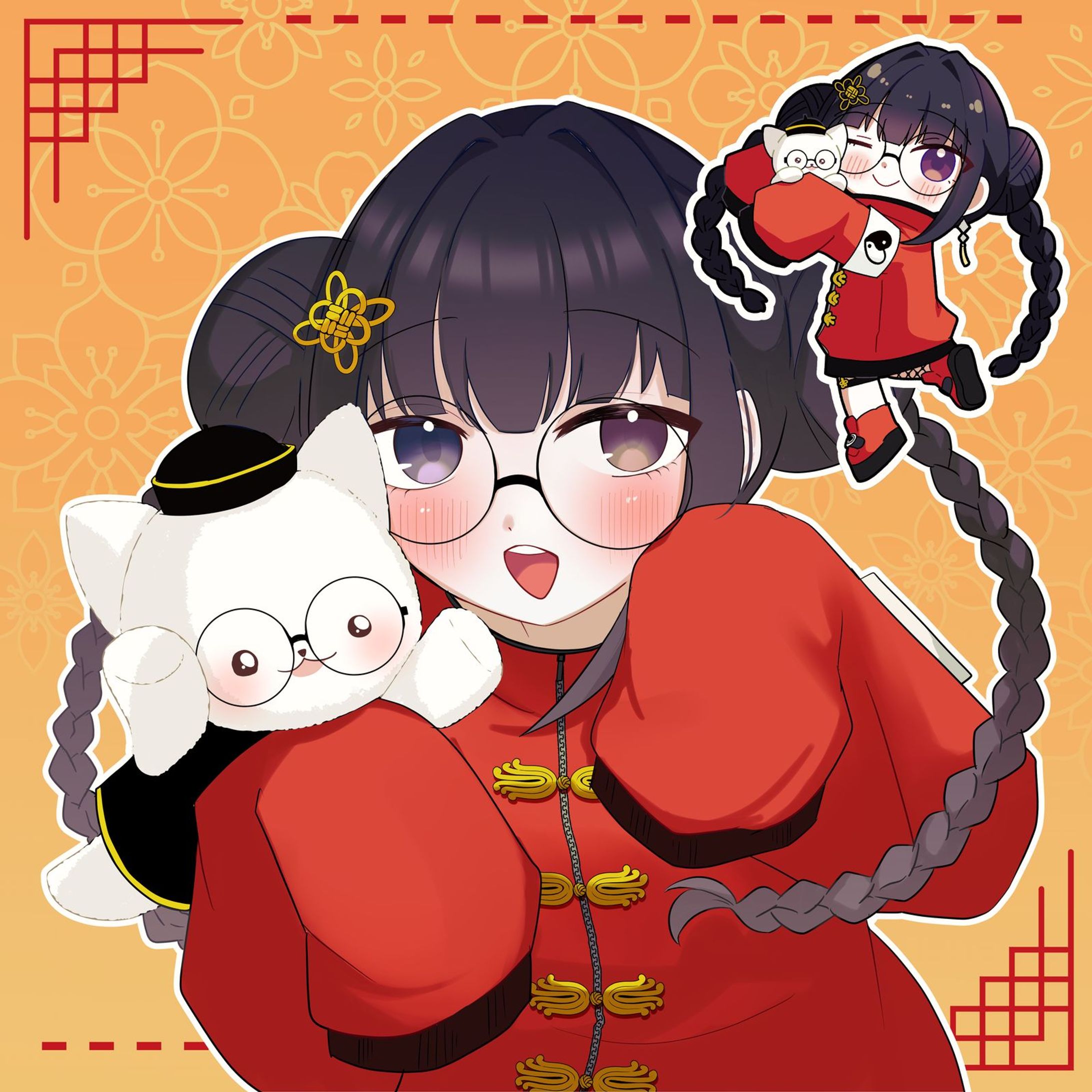 【Vtuber 梅花様】活動用イラスト-1