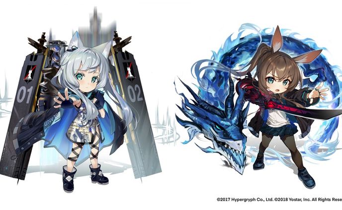 ゲーム「アークナイツ」2.5周年記念SDグッズイラスト