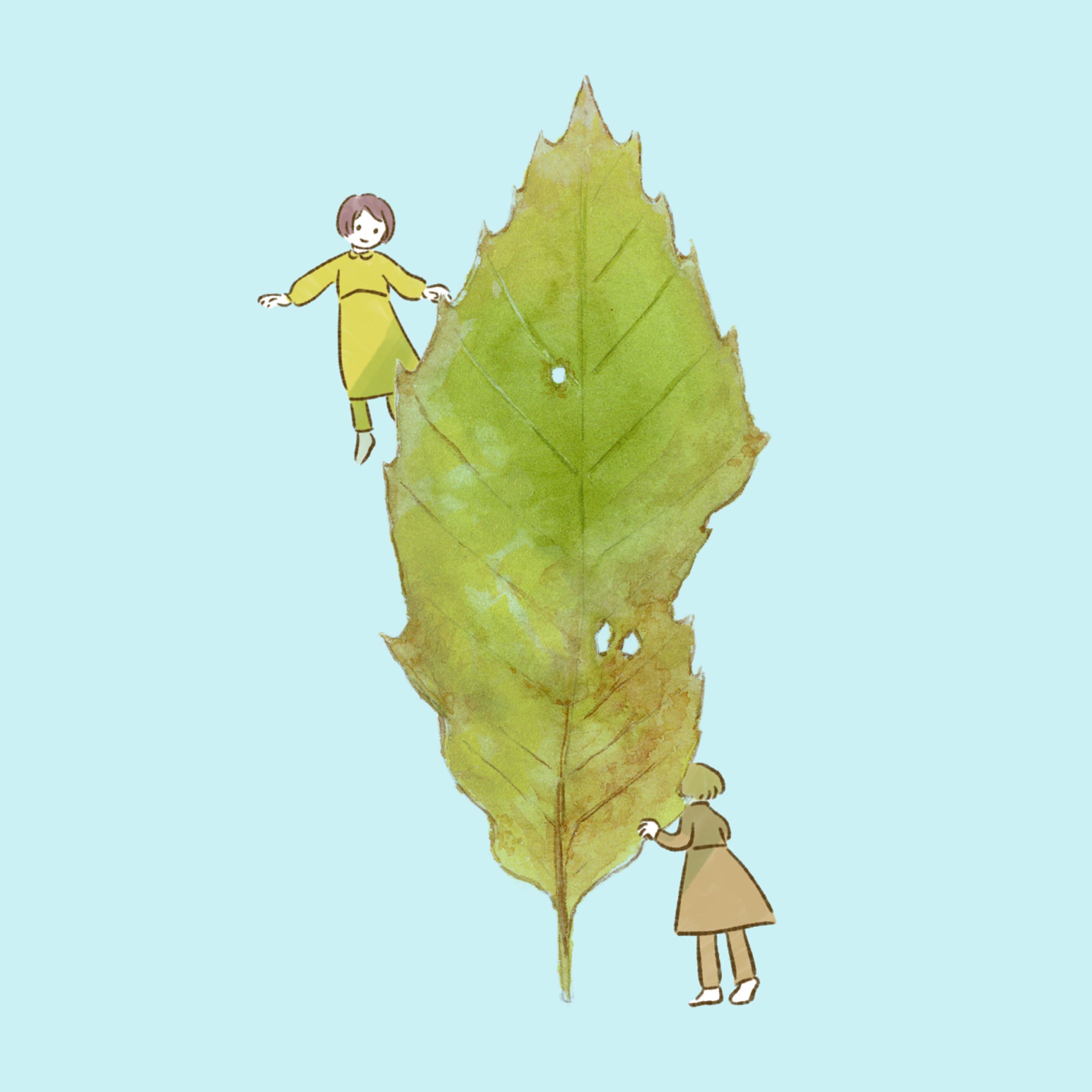 枯れ葉のイラスト③（18作品）-1