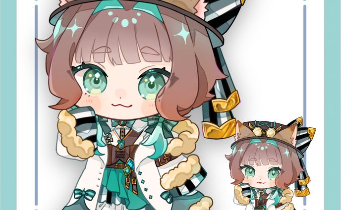 燐灰エナ_ミニキャライラスト