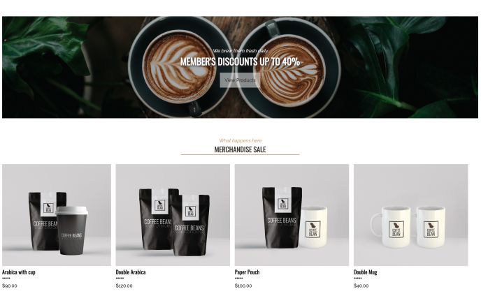 【Website】Coffee Company