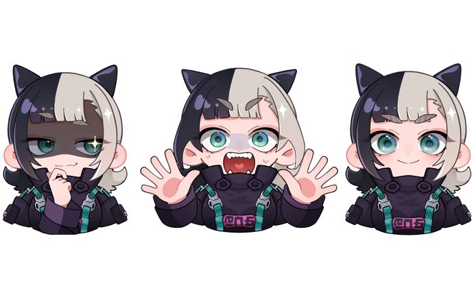 【動画用イラスト】はつめ様 デフォルメ