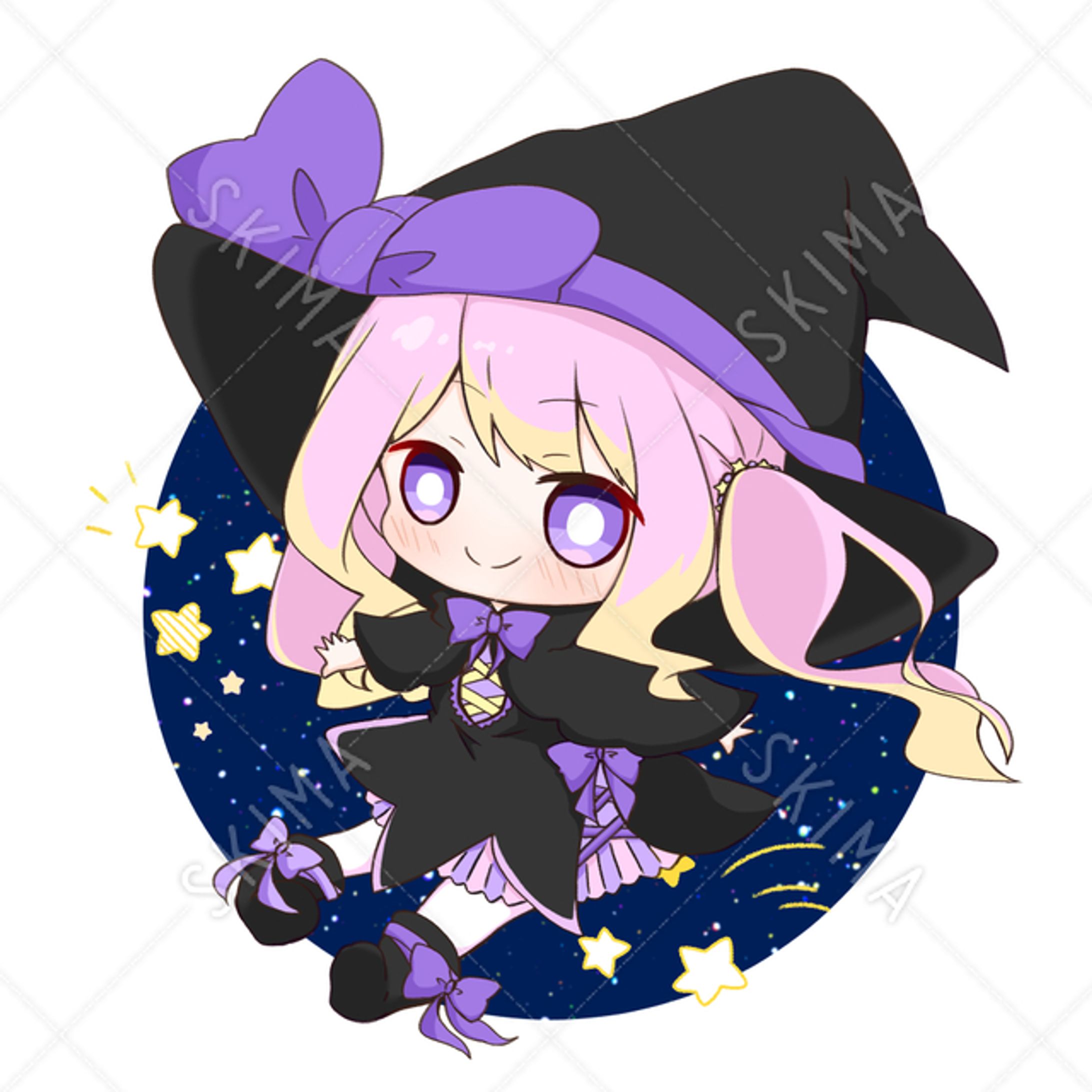 ゆめかわ魔女っ子の女の子-1