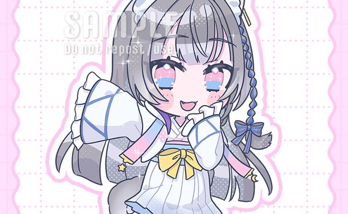 ぶいのこ所属 冬夜ぎん様 ミニキャライラスト