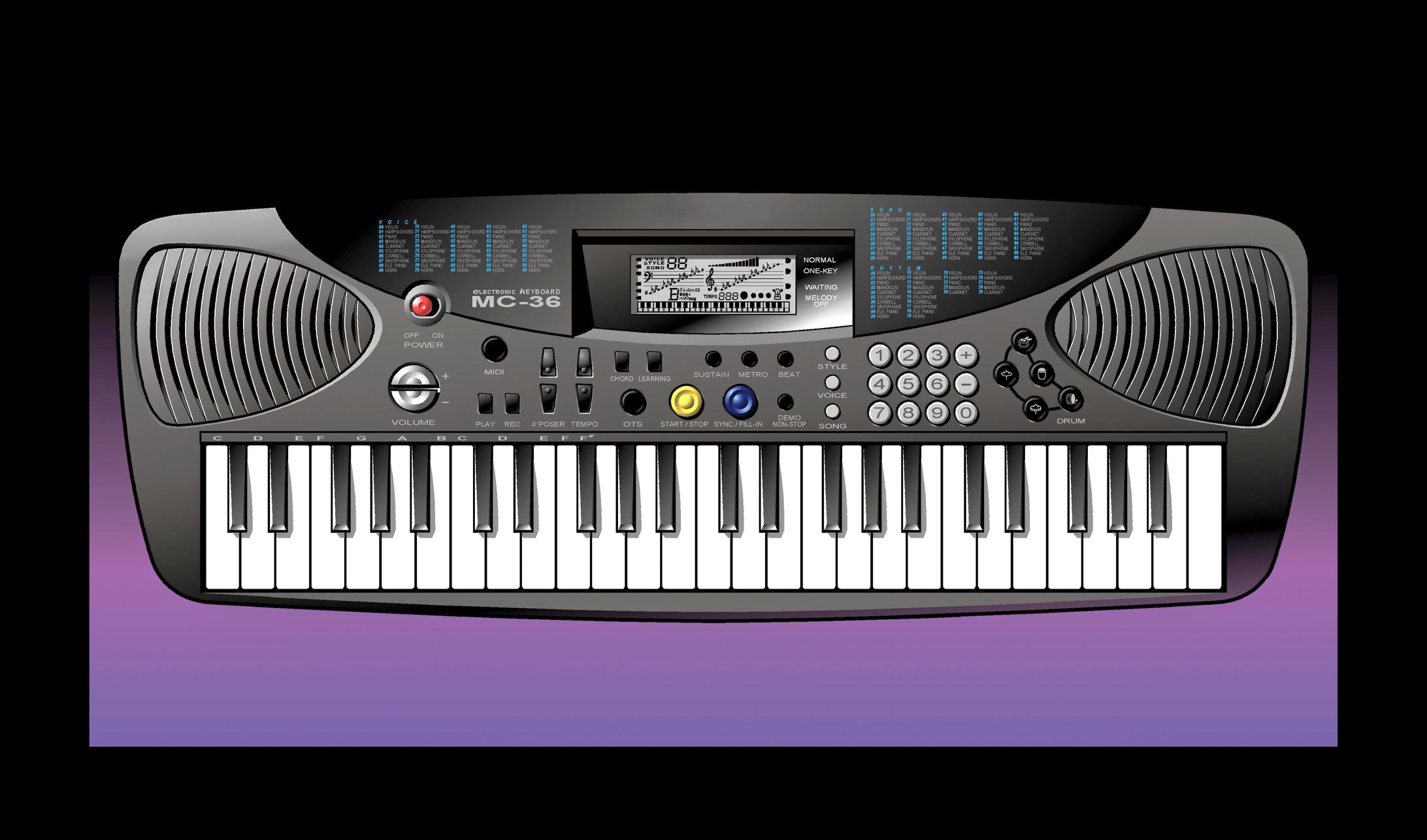 electronic keyboard-1