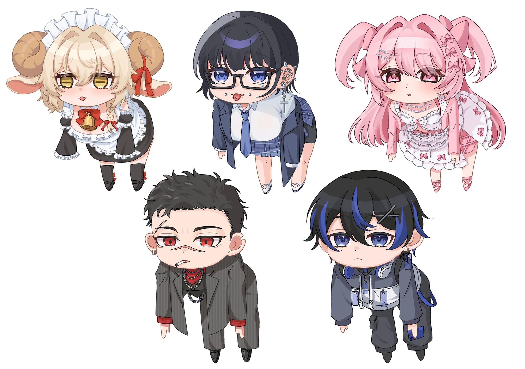 【イラスト】ミニキャラ-1