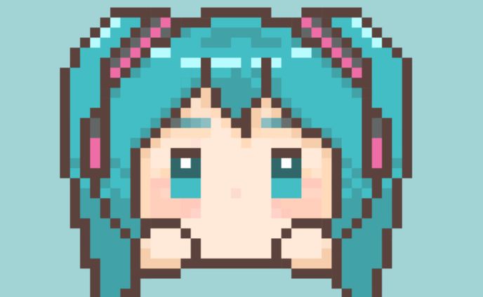 ドット絵( 初音ミク )