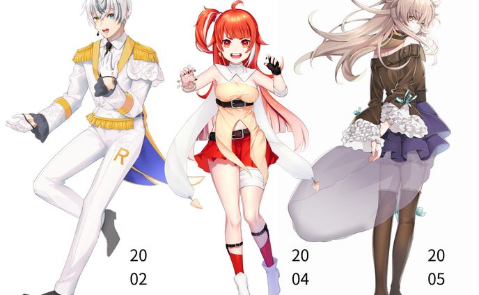 立ち絵、単独ページ