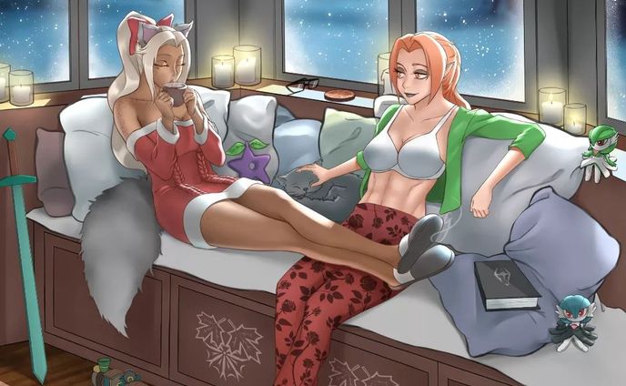 Cozy night commissioned work done. :)