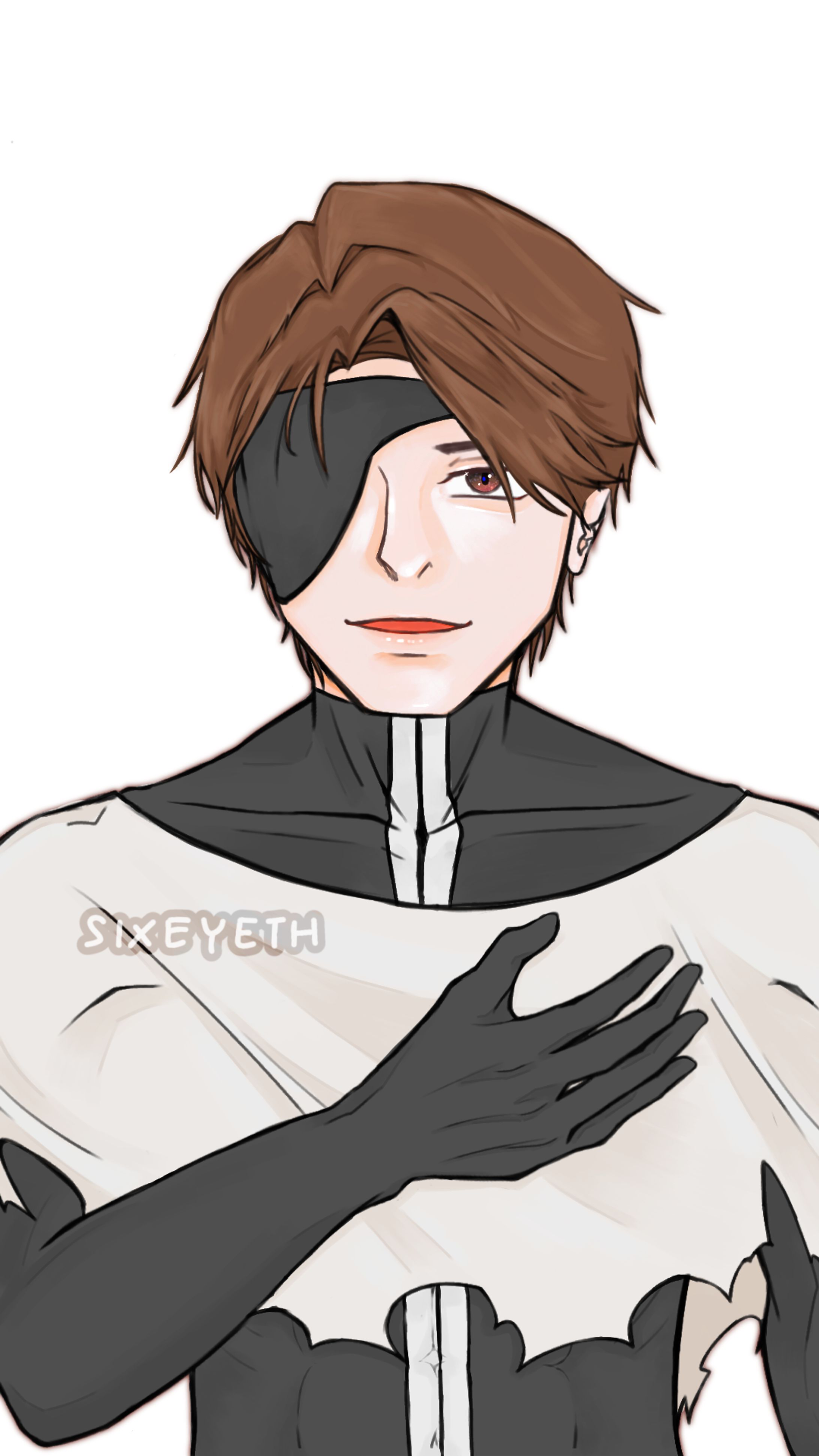 Aizen Bleach Fanart for Collab-1