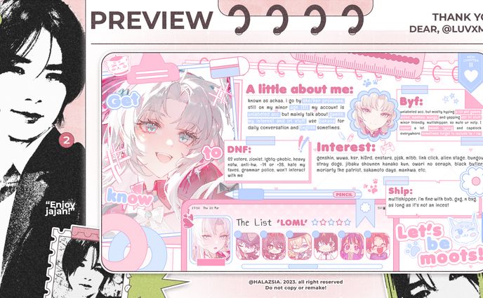 CUSTOM COMMISION FRIENDSHIP CV