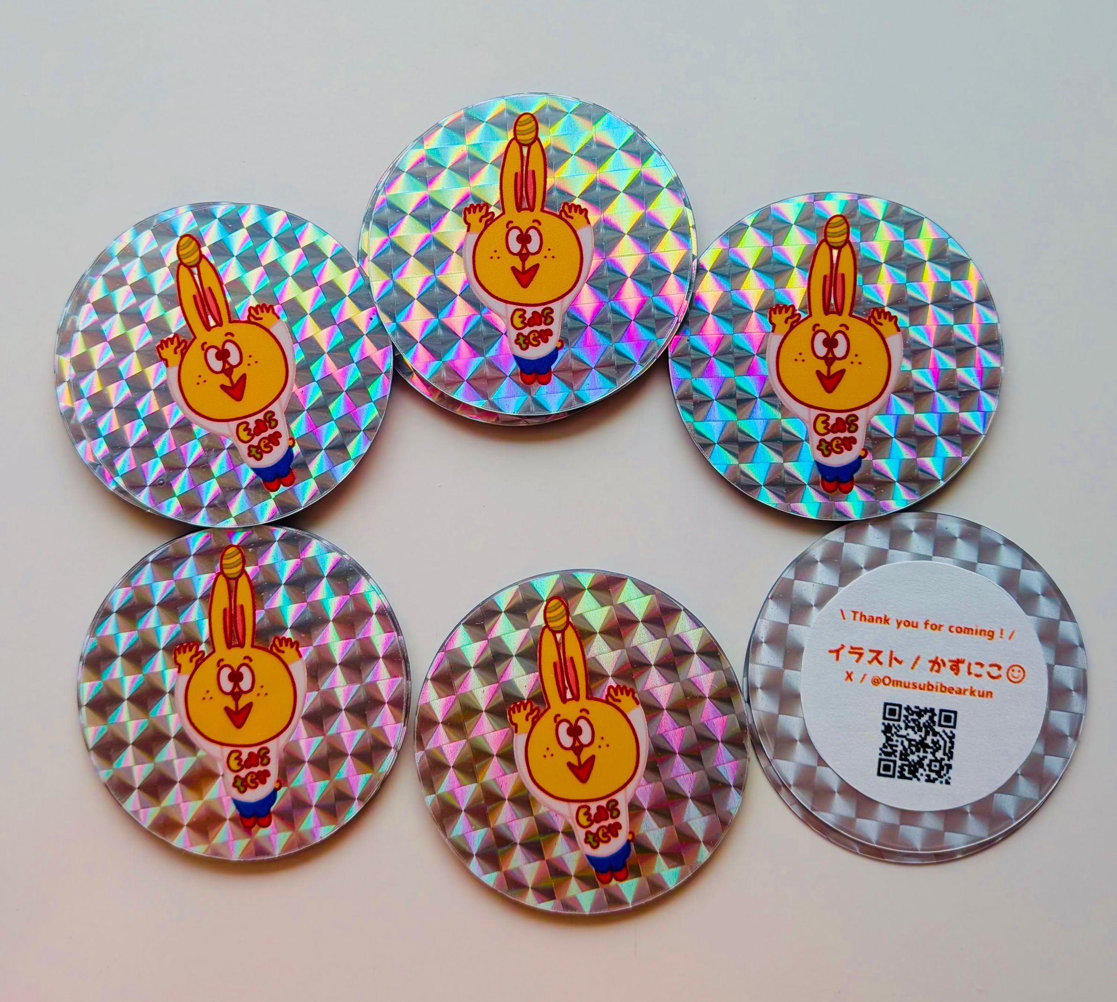 イースターバニー　ステッカー-1