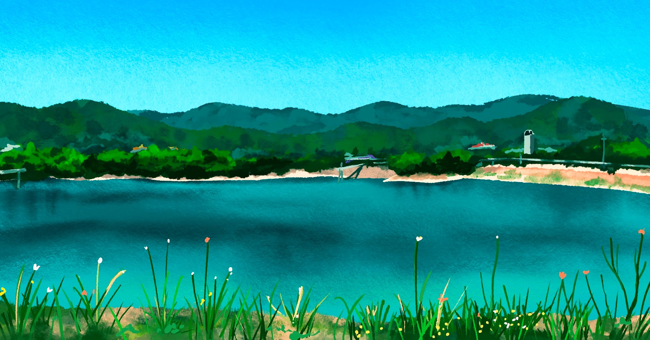 とある町の貯水池-1