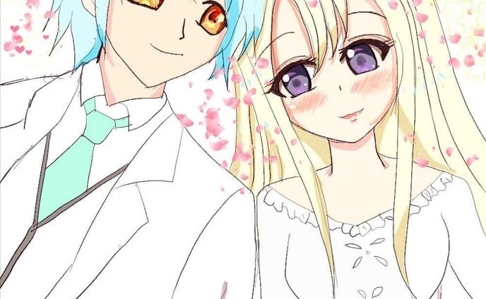 今回もイラストを投下しますー☆６月ってことでイメージなんだろうって話しててジューンブライドとか？って話になったので、早速描いてみたイラストです☆
#イラスト練習中 　#イラスト好きな人と繋がりたい 　#ジューンブライド風 　#イラストグラム 　#イラスト描きます