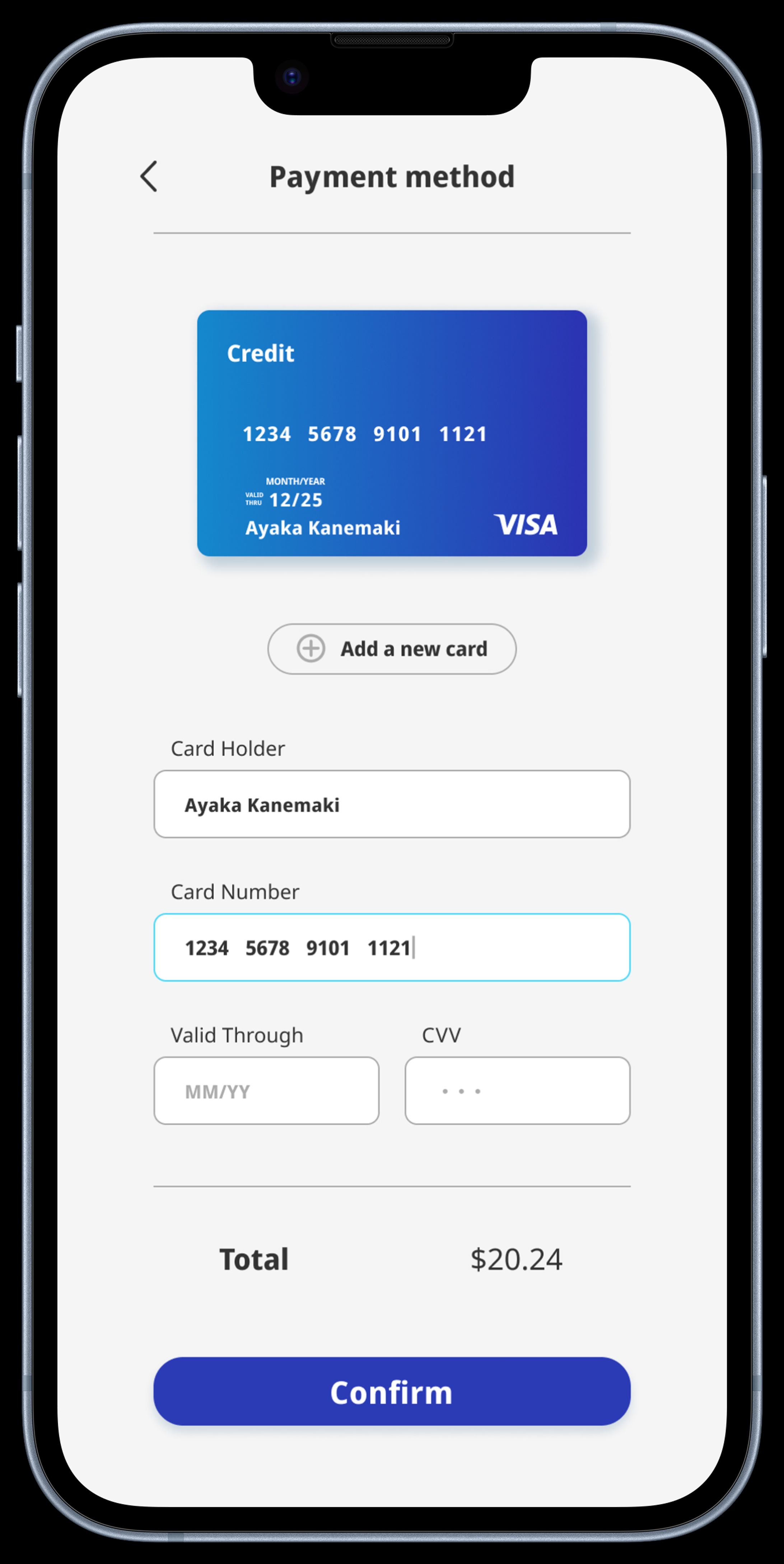 【Daily UI #002】Credit Card Checkout-1