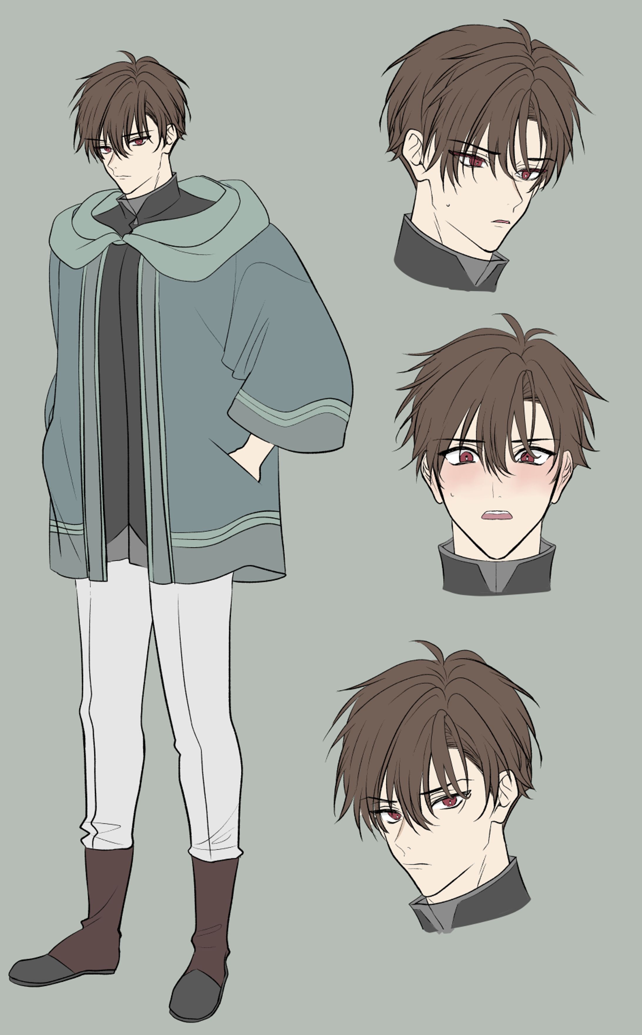 創作キャラクター全身＋表情(男性/ファンタジー)-1