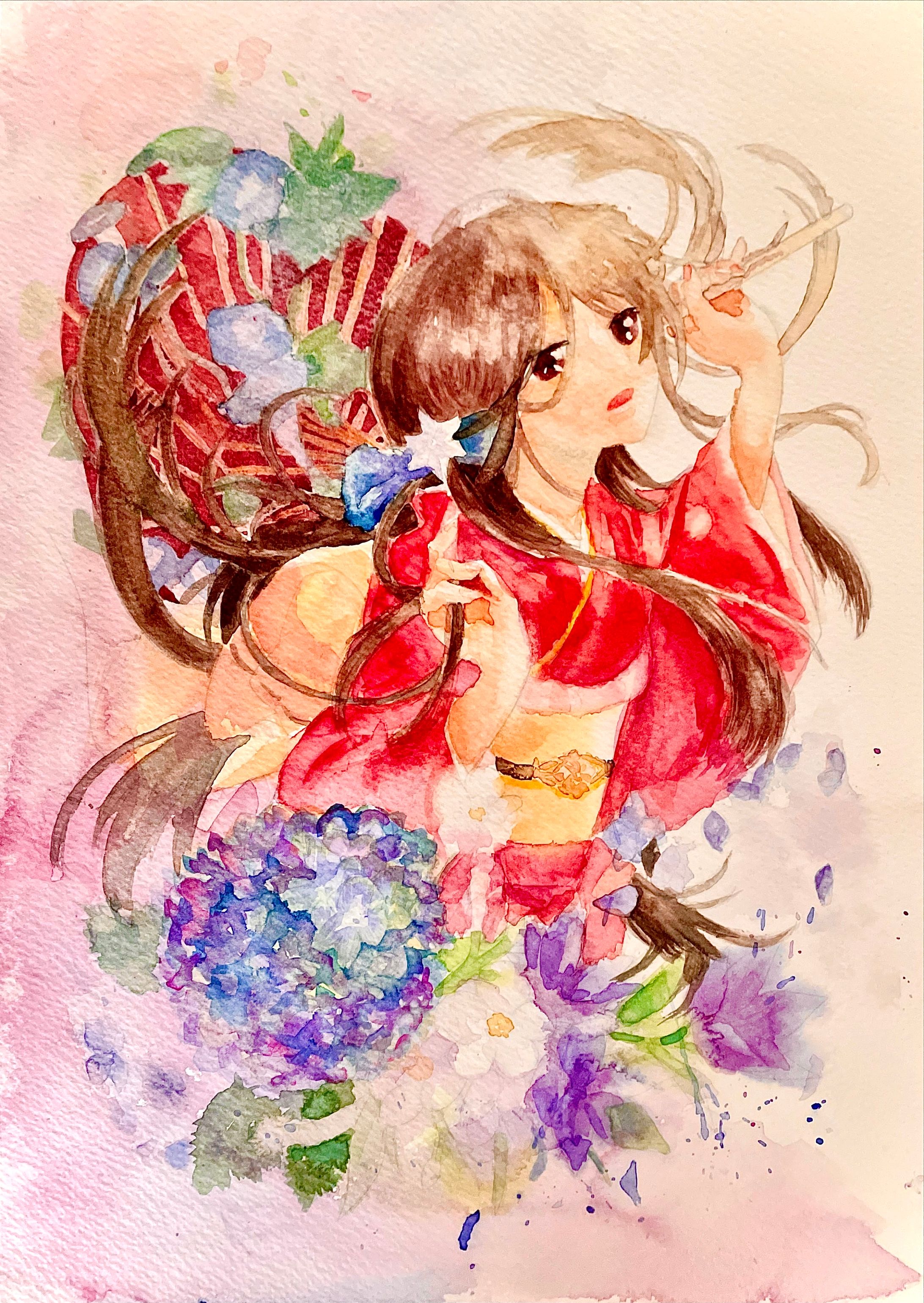ナツキ様の線画を塗らせていただきました-1
