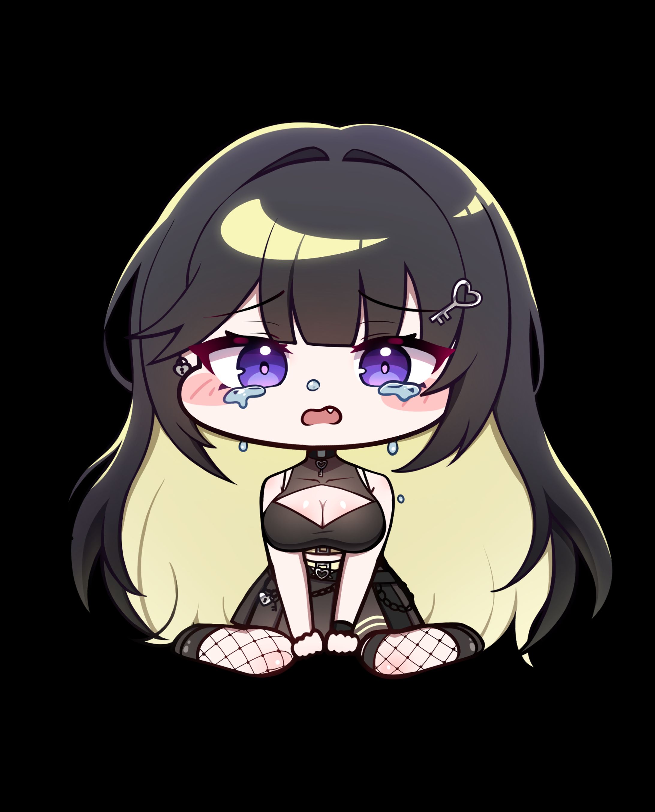 치지직 [기션]님 키링 일러스트-1