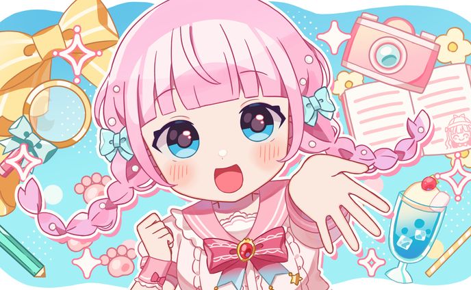 音沙汰あんな様  2ndオリ曲「popping up!」イラスト