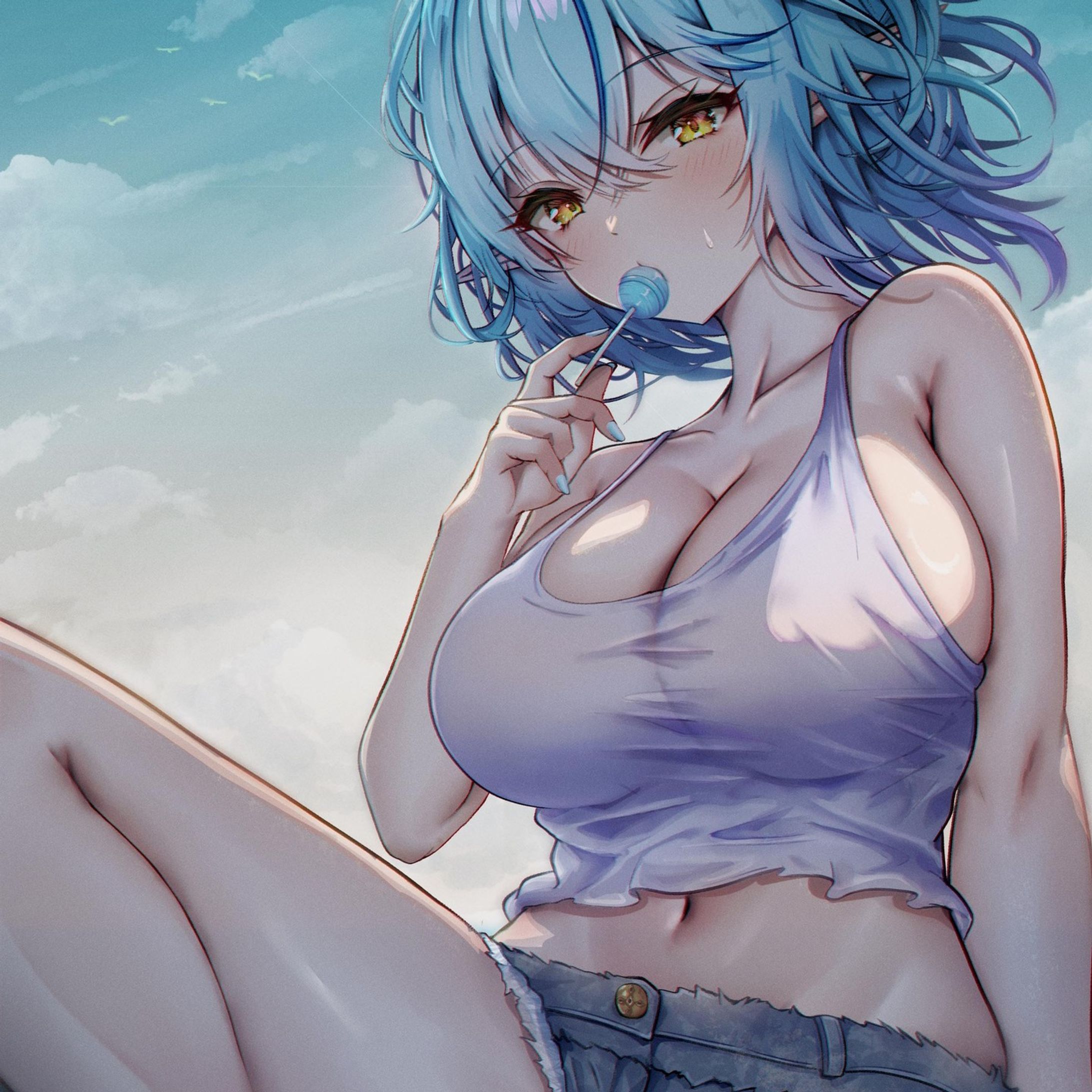 #art #illust #vtuber #digitalart #雪花ラミィ #digital #fanart #animegirl #illustration-1