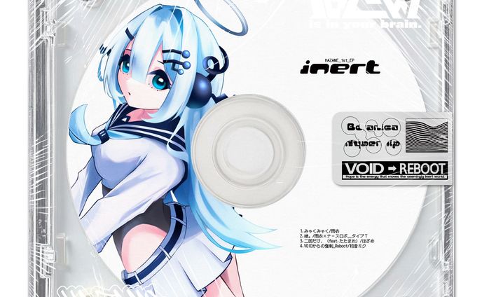 【works】ばざめ様 1st_EP 「inert」ジャケットイラスト