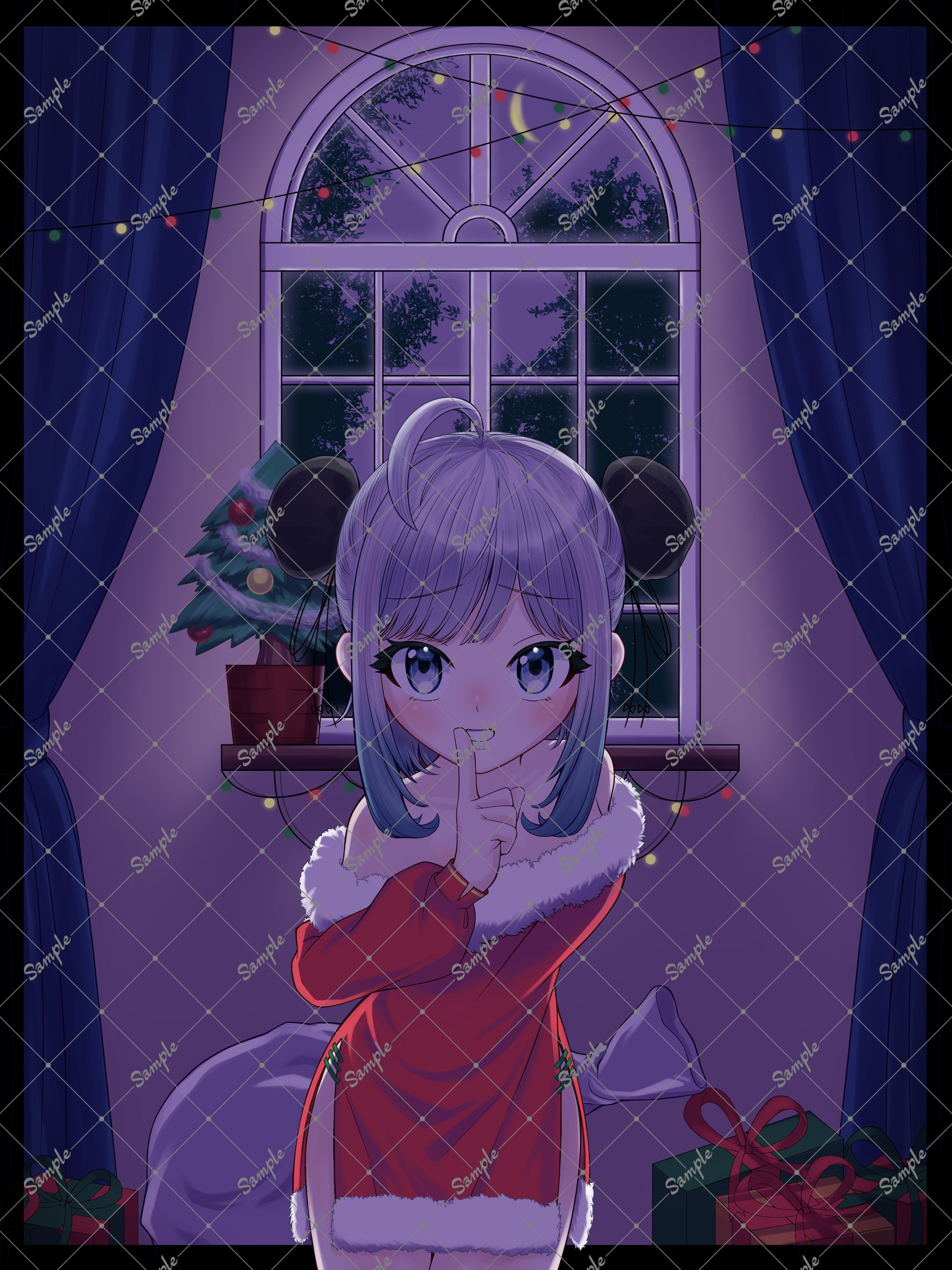 有償依頼　明日見れい　1枚絵　クリスマス-1