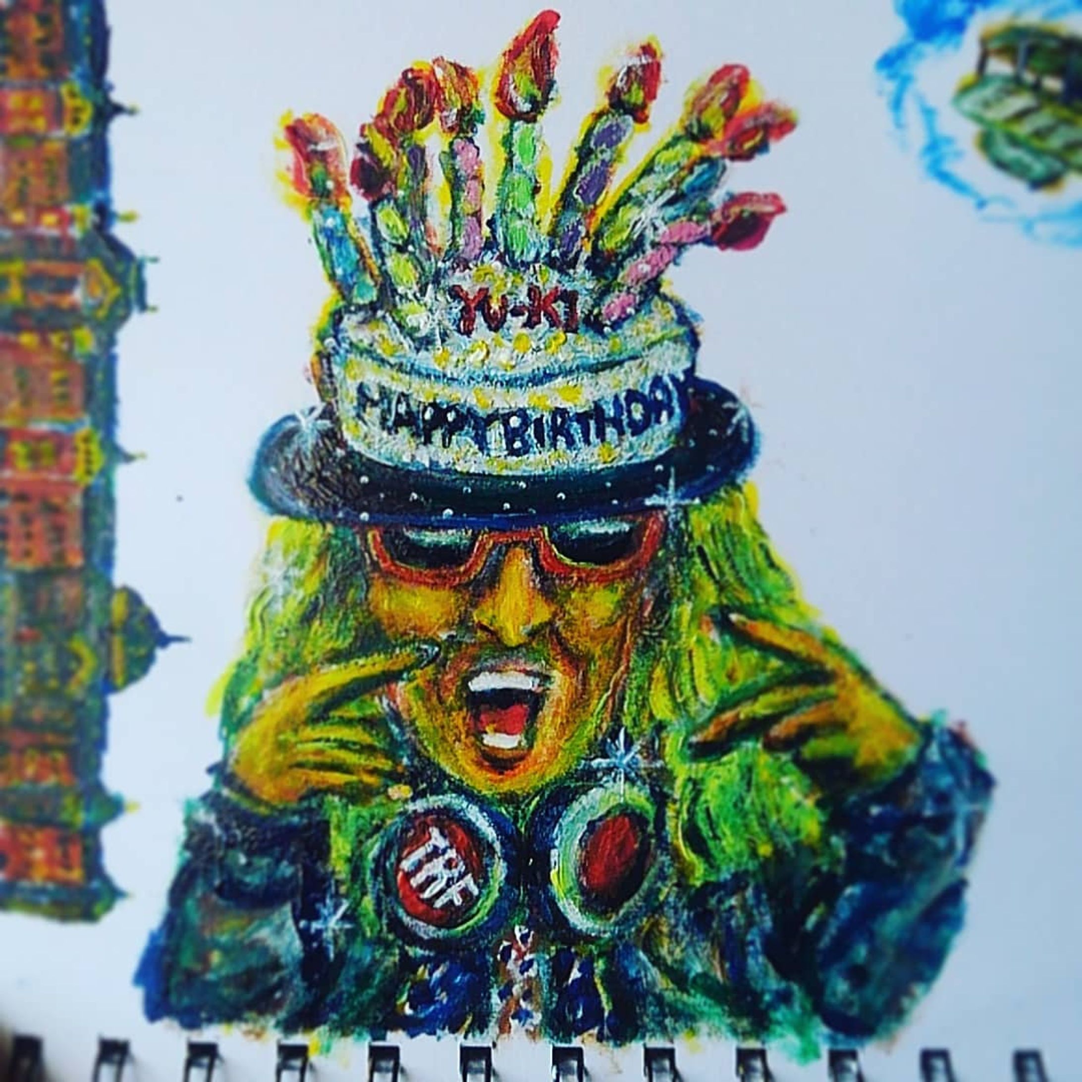 #今日は #trf #ボーカル
yu-kiさん #誕生日 
#happybirthday
#出身 #愛媛県
#愛すべき #djkoo 
#おめでとうございます
◆
#今日は何の日
#whatistoday
#drawing #art 
#illustration
#一日一絵
#一発描き 
#下書きなし
#ctrlzの効かない世界-1