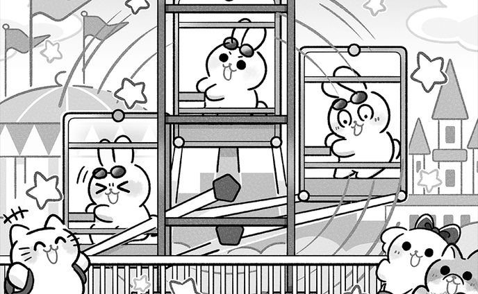 【ご依頼】コスミック出版様「でっかい！まちがいさがし2026年5月号」　まちがいさがしイラスト