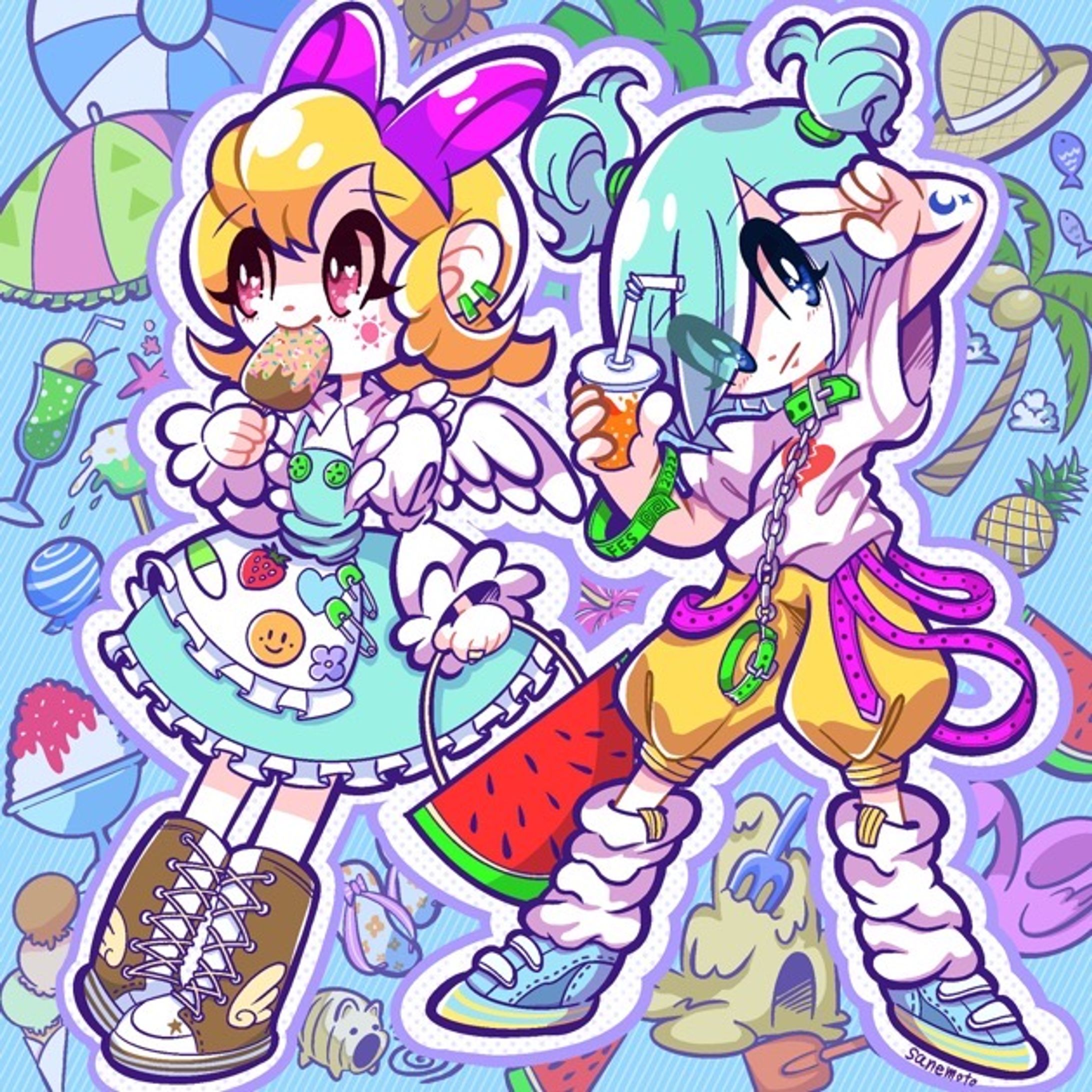 夏のイラスト-1