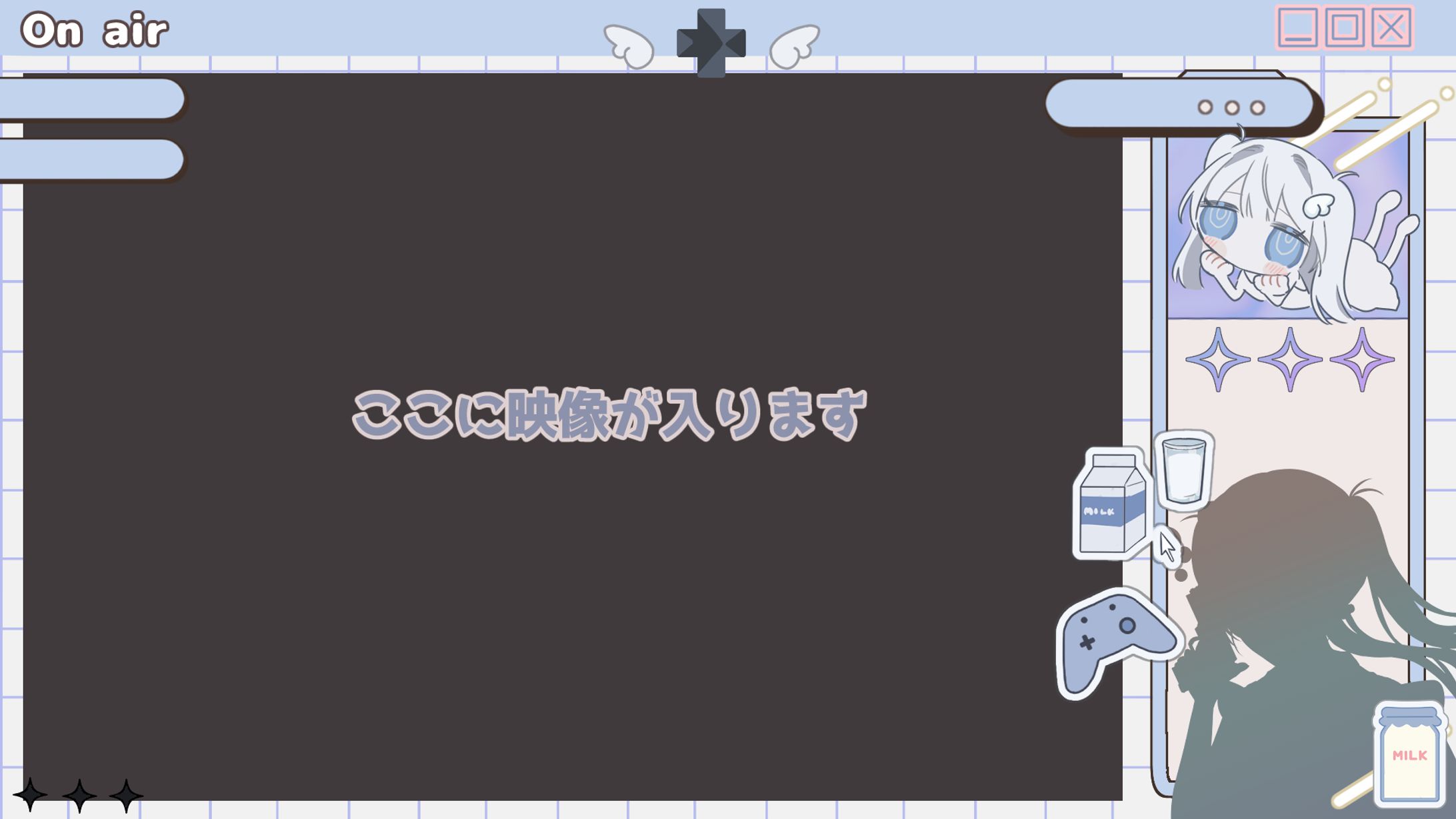 ゲーム用配信画面　デザイン-1