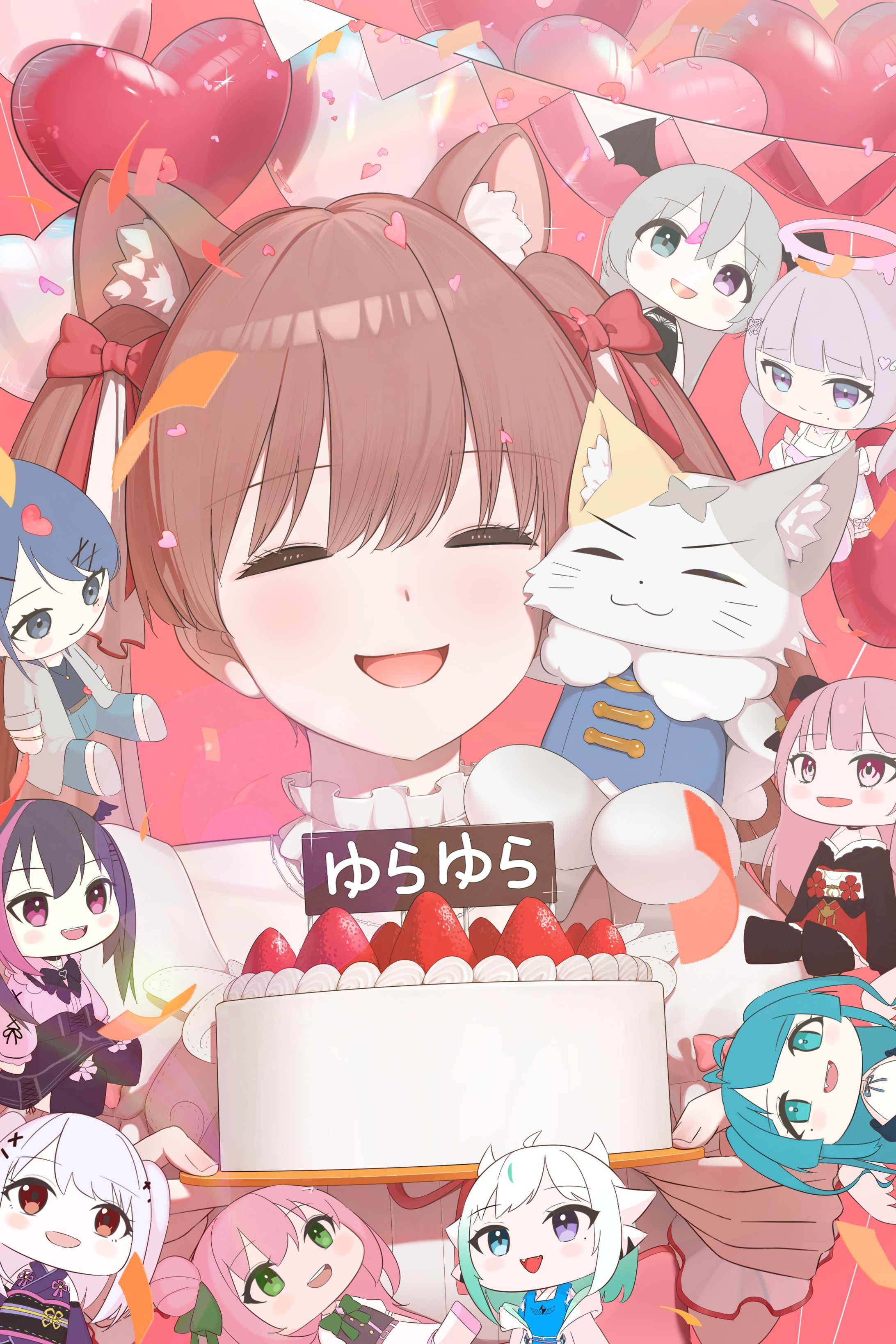 ゆらゆら様事務所ご卒業イラスト-1
