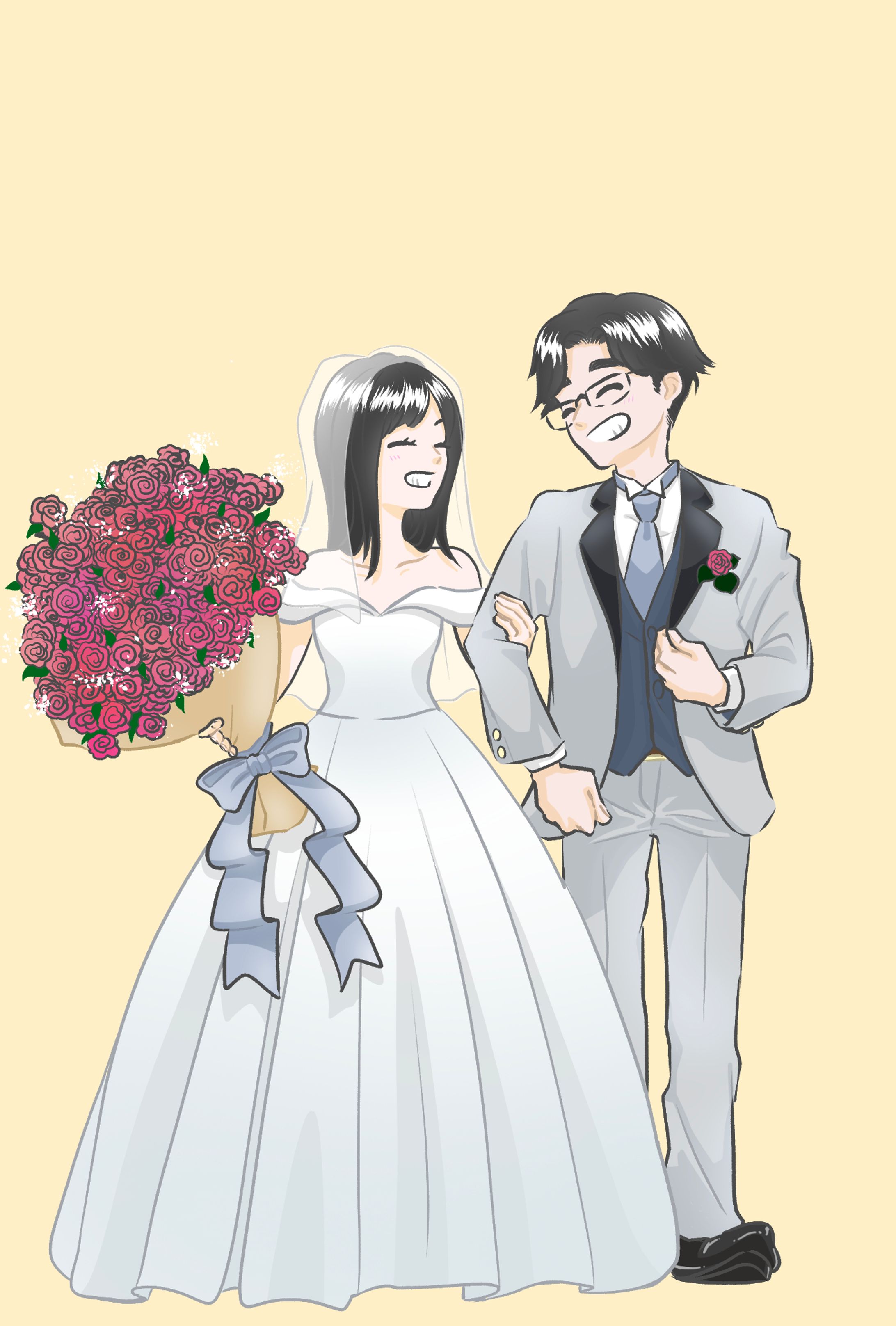 【work】ウエディングイラスト-1