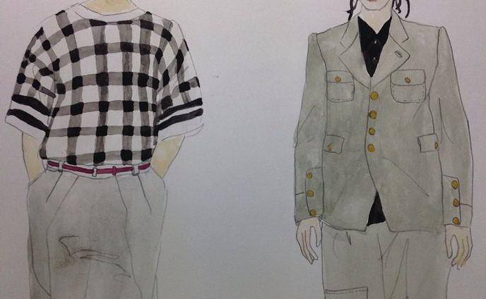 #15fw #fashion #mens #msgm #commesdesgarcons #commesdesgarconshommeplus #homme #uomo #collection #runway #ny #milano #paris #london #magazine #popeye #nyfw #vogue #ファッション #コレクション #秋冬 #ランウェイ #イラスト #アート #ファッションイラスト #メンズ #エムエスジーエム #ギャルソン #elliekubota #fsellie
